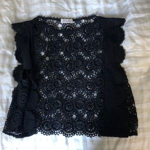 LoveShackFancy cotton embroidered eyelet top